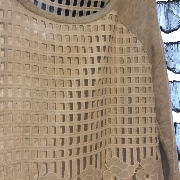 Anthropologie top/light sweatshirt material - Picture 7 of 8